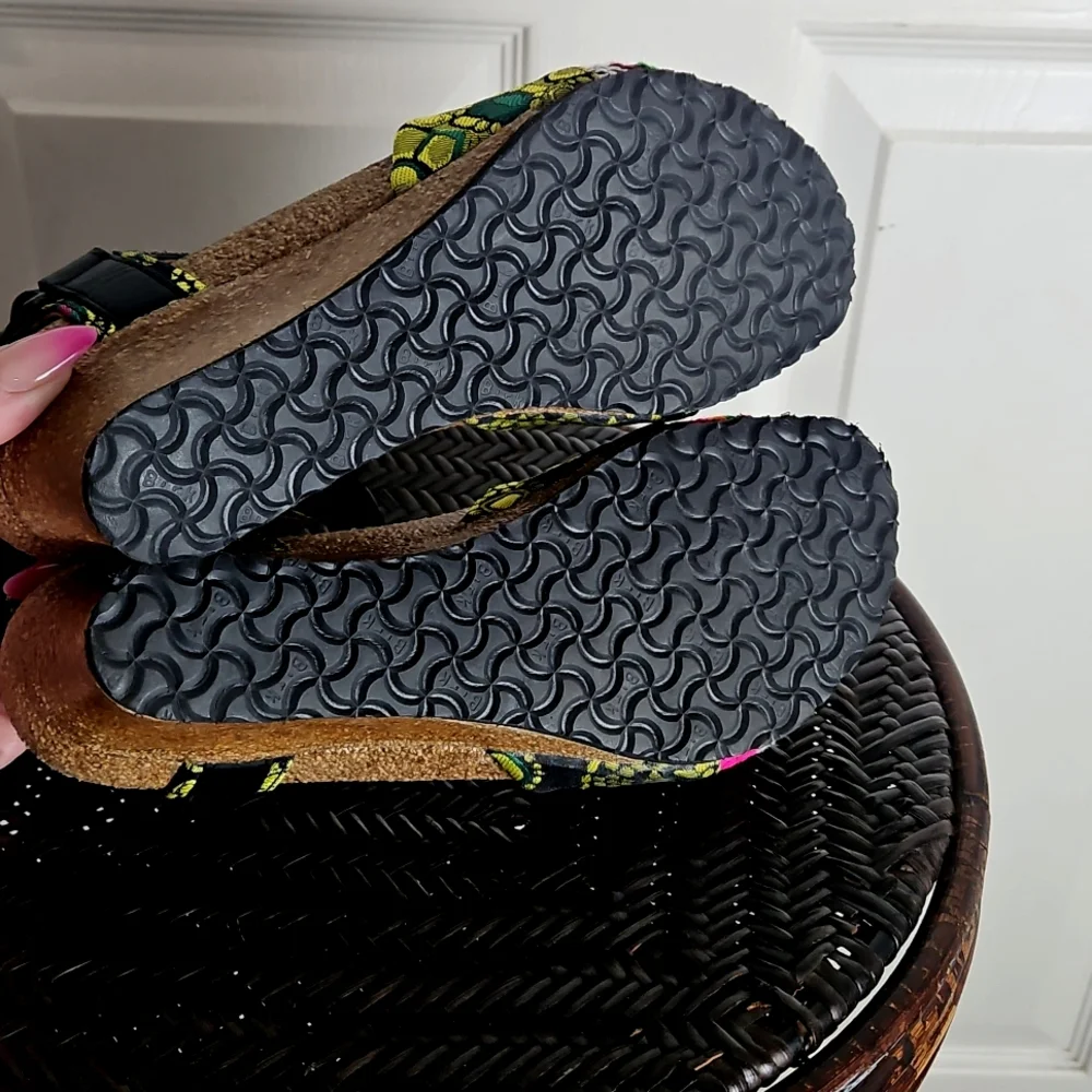 BIRKENSTOCK Papillio Eve Mash ankle wrap wedge sandals US 7 - Picture 9 of 10